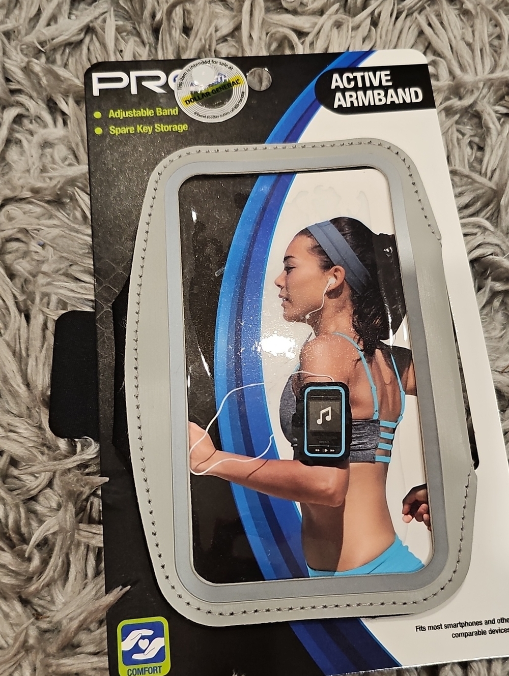 Active Armband - Gray Adjustable Sports Phone Holder